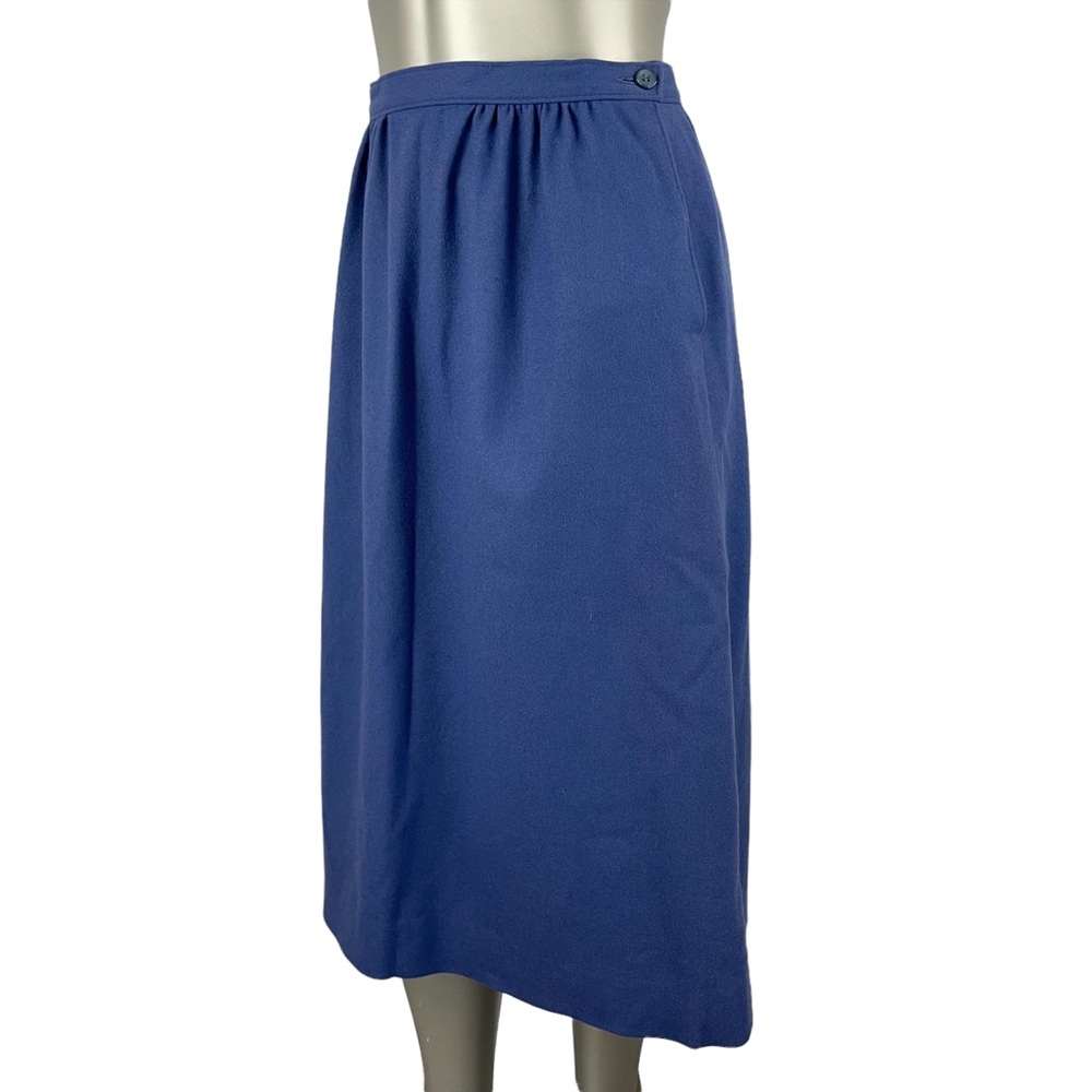 Vintage 70s Pendleton Blue Wool Skirt